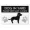 Black And White Dog Silhouette Keep Gate Closed