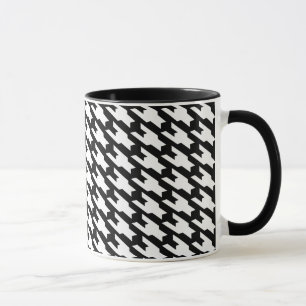 Black And White Dogtooth Mug