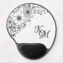 Black and White Doodle Flowers Color In Picture