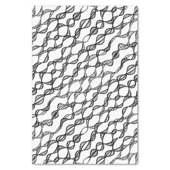 Black And White Doodle Ribbon Art Tissue Paper by StyledbySeb at Zazzle