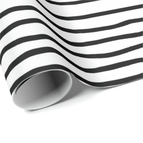 Black and white doodle wrapping paper