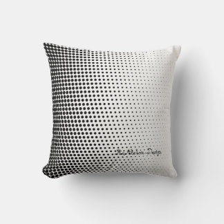 Black and white dot design fashionable pillow