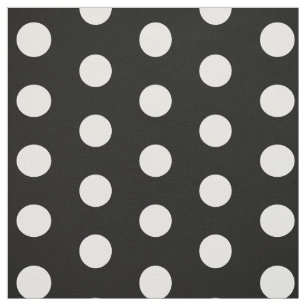 Black and White Dot Pattern Fabric