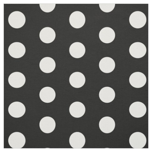 Black and White Dot Pattern Fabric