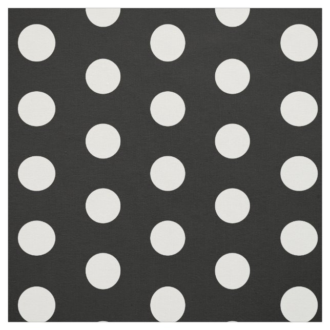 Black and White Dot Pattern Fabric (Swatch)
