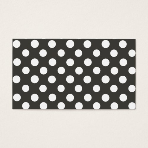 Black and White Dots Business Card