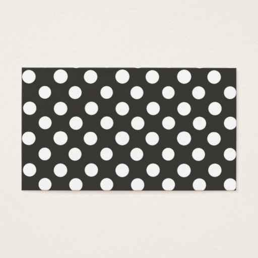 Customizable Black and White Dots Business Card