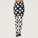 Black and White Dots Leggings - Choose Colors<br><div class="desc">Black and White Leggings with Dots - Choose / Add Your Favorite Dots and Background Colors - with Customization Tool ! MIGNED Design</div>
