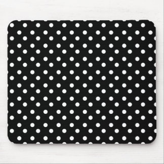 Black and White Dots Mousepad