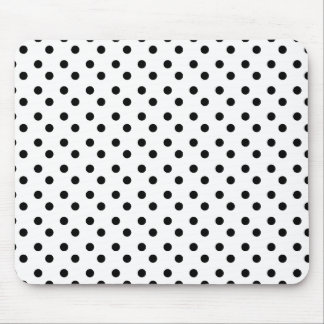 Black and White Dots Mousepad