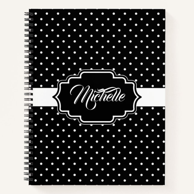Black and White Dots Notebook (Front)