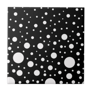 Black and White Dots Tile