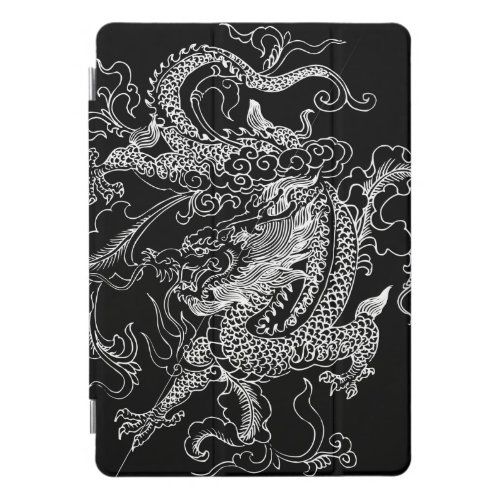 Black and White Dragon iPad Pro Cover