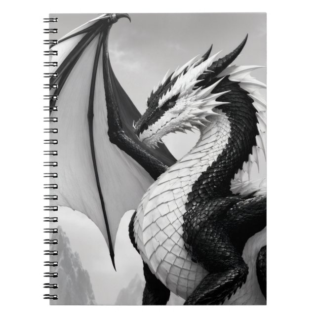Black and white dragon notebook (Front)