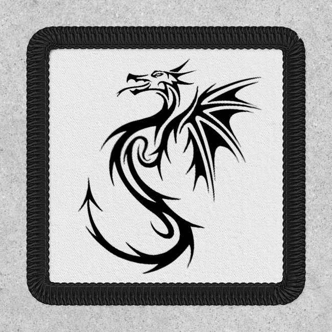 Black and White Dragon Patch