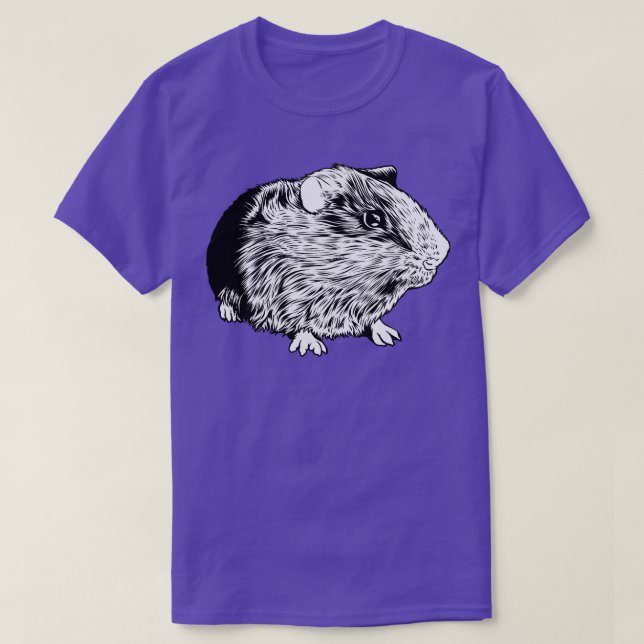 Black and white drawing guinea pig T-Shirt (Design Front)