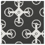Black and white drone pattern fabric