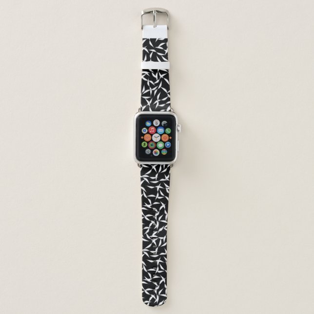 Black and white dune Apple Watch Apple Watch Band (Front)