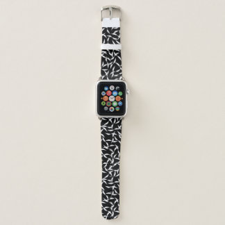 Black and white dune Apple Watch Band