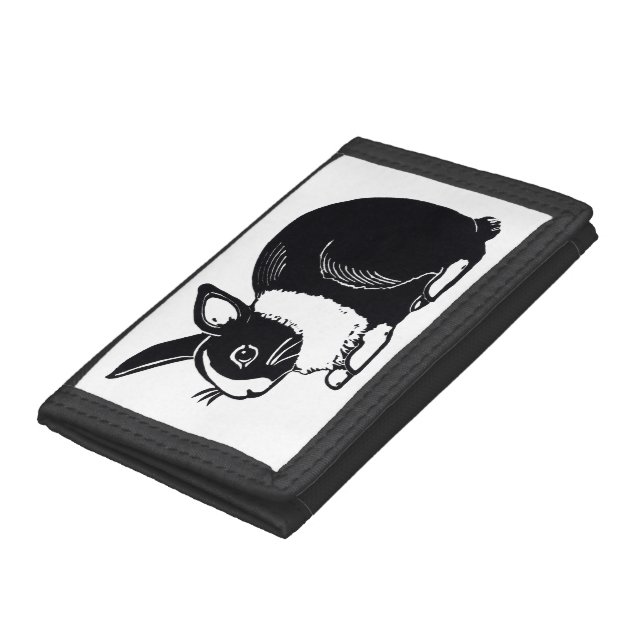 Black and White Dutch Rabbit Wallet (Bottom)