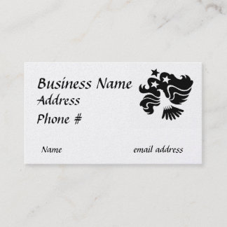Black and white eagle business card