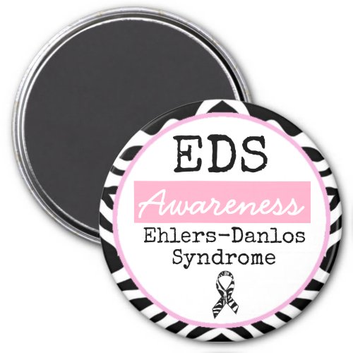 Black and White Ehlers_Danlos syndrome EDS Magnet