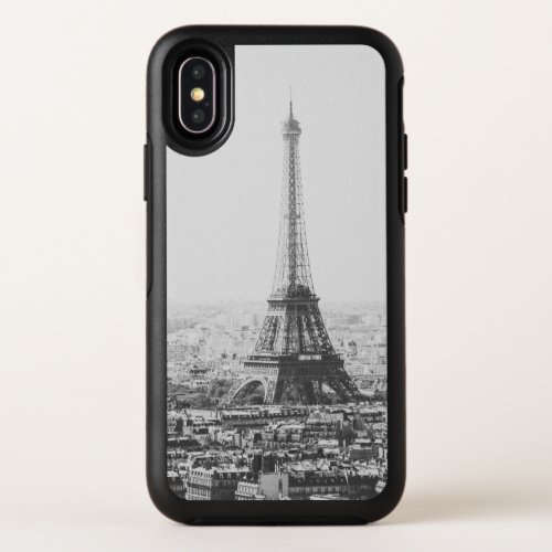 Black and White Eiffel Tower Paris Photography OtterBox Symmetry iPhone XS Case