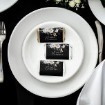 Black and white elegant boho wedding candy favors<br><div class="desc">Black and white boho peony flowers dry leaves pampas grass elegant wedding candy favors personalized mini Hershey's chocolates</div>