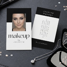 Black And White Elegant Photo Makeup Artist 