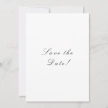 Black and White Elegant Script Wedding