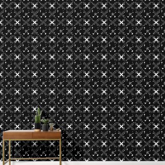 Black and White Elegant Vintage Abstract Pattern