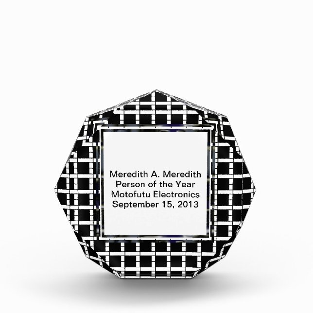 Black and White Engineering Parallels Award (Front)