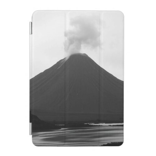 Black and White Erupting Volcano iPad Mini Cover