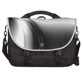 Black and White Estuary Laptop Messenger Bag