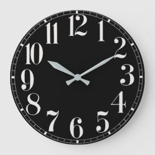Black and White Face Wall Clock