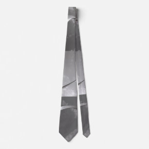 Black and White Famed Gateway Arch Collage Neck Tie