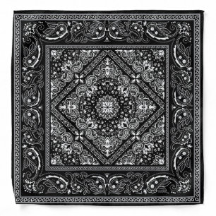 Black and White Fancy Bandana