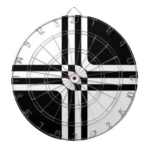 Black and white fantasy dart board