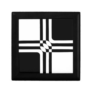 Black and white fantasy gift box