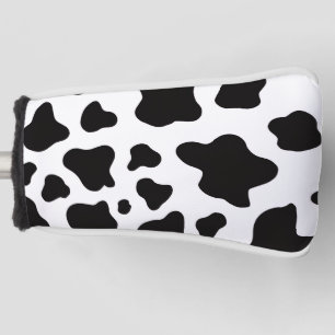 Black and white Faux Cowhide Golf Head Cover