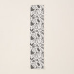 Black and white feathers pattern scarf<br><div class="desc">Black and white feathers drawn in Illustrator.</div>