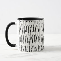 Black and White Fern Pattern