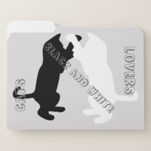 BLACK AND WHITE FILE FOLDER