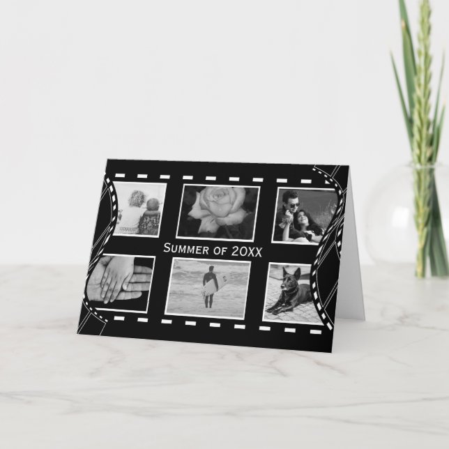 Black and White Film Reel Card (Front)