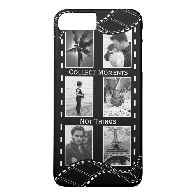 Black and White Film Reel Case-Mate iPhone Case (Back)