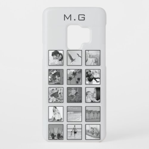 Black and White Filtered Custom Photo Collage  Case_Mate Samsung Galaxy S9 Case