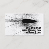 Black and White firearms ffl dealer Business card (Back)