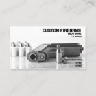 Black and White firearms ffl dealer Business card