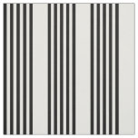 Black and white five stripe pattern fabric