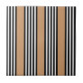Black and white five stripe pattern with tan ceramic tile